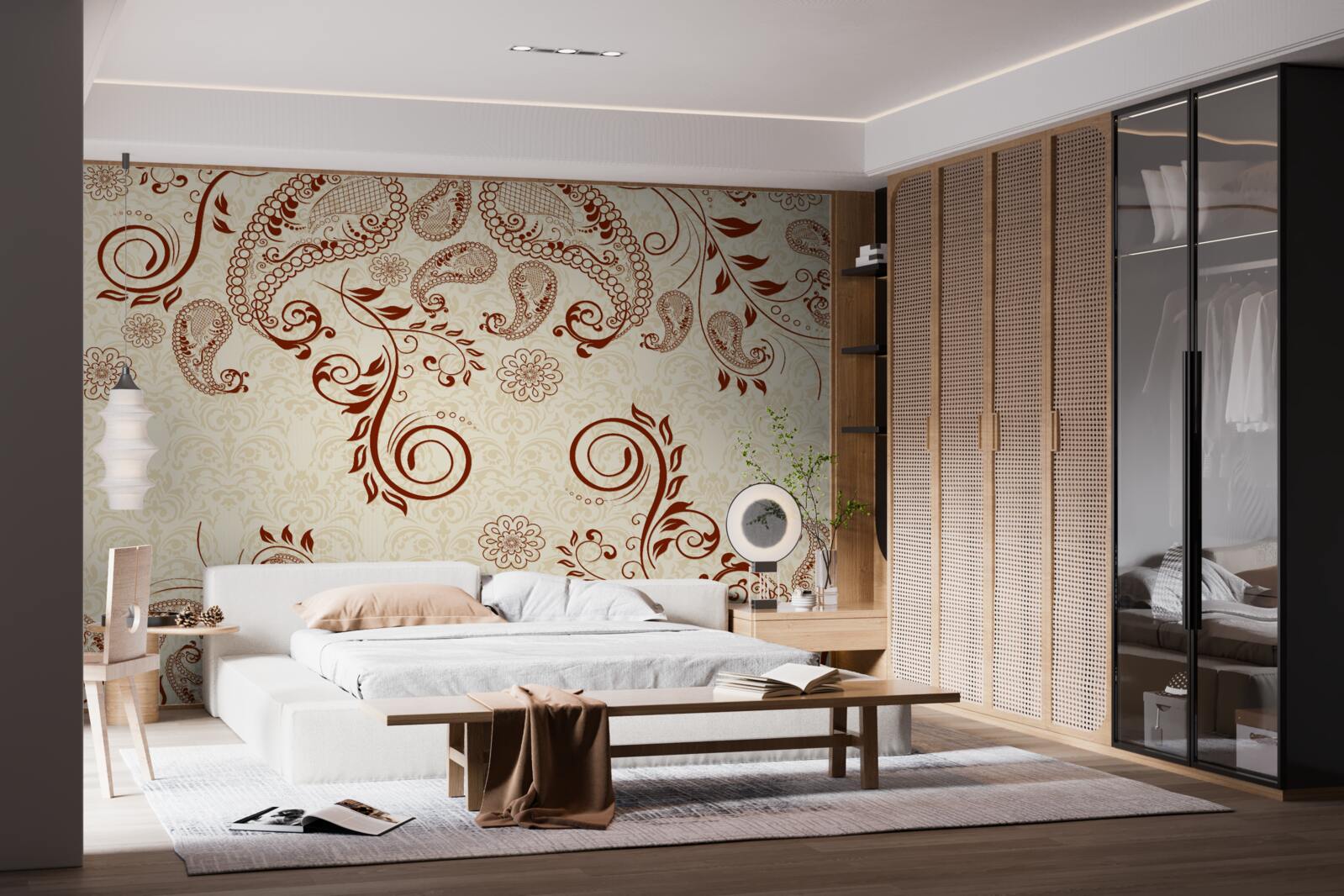 Fotobehang bronzen mehendi uit india