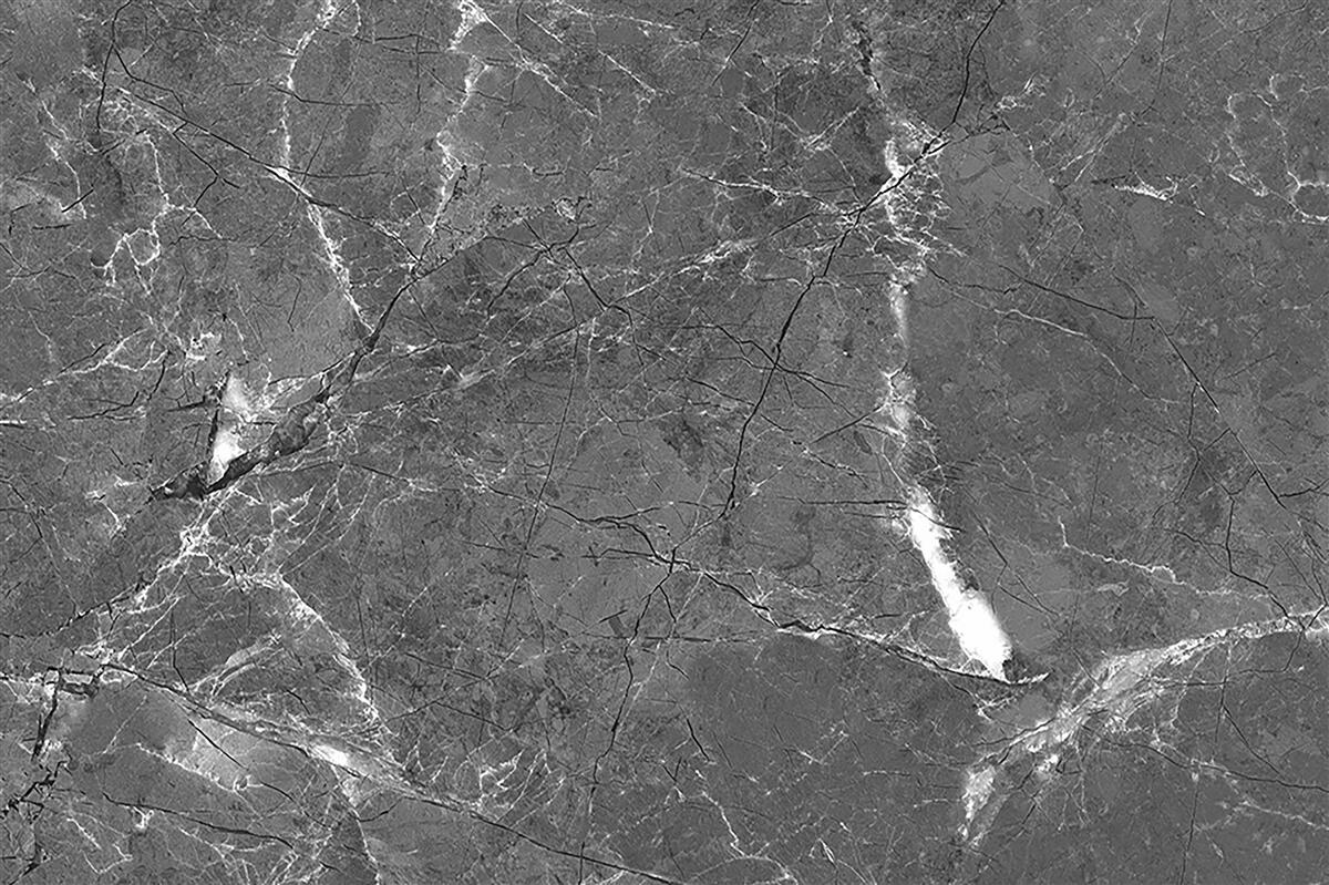 Fotobehang witte rondingen op grijs marmer