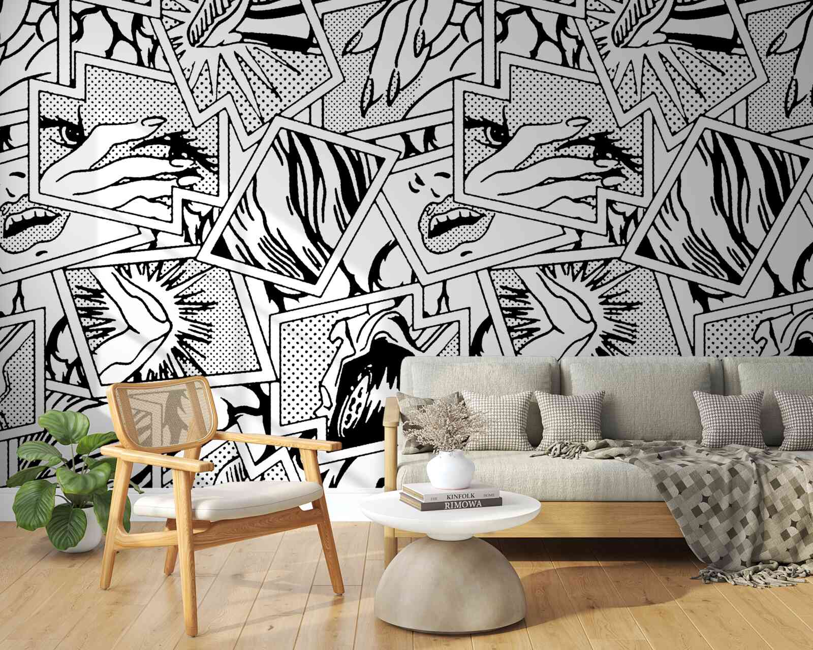 Fotobehang strippagina