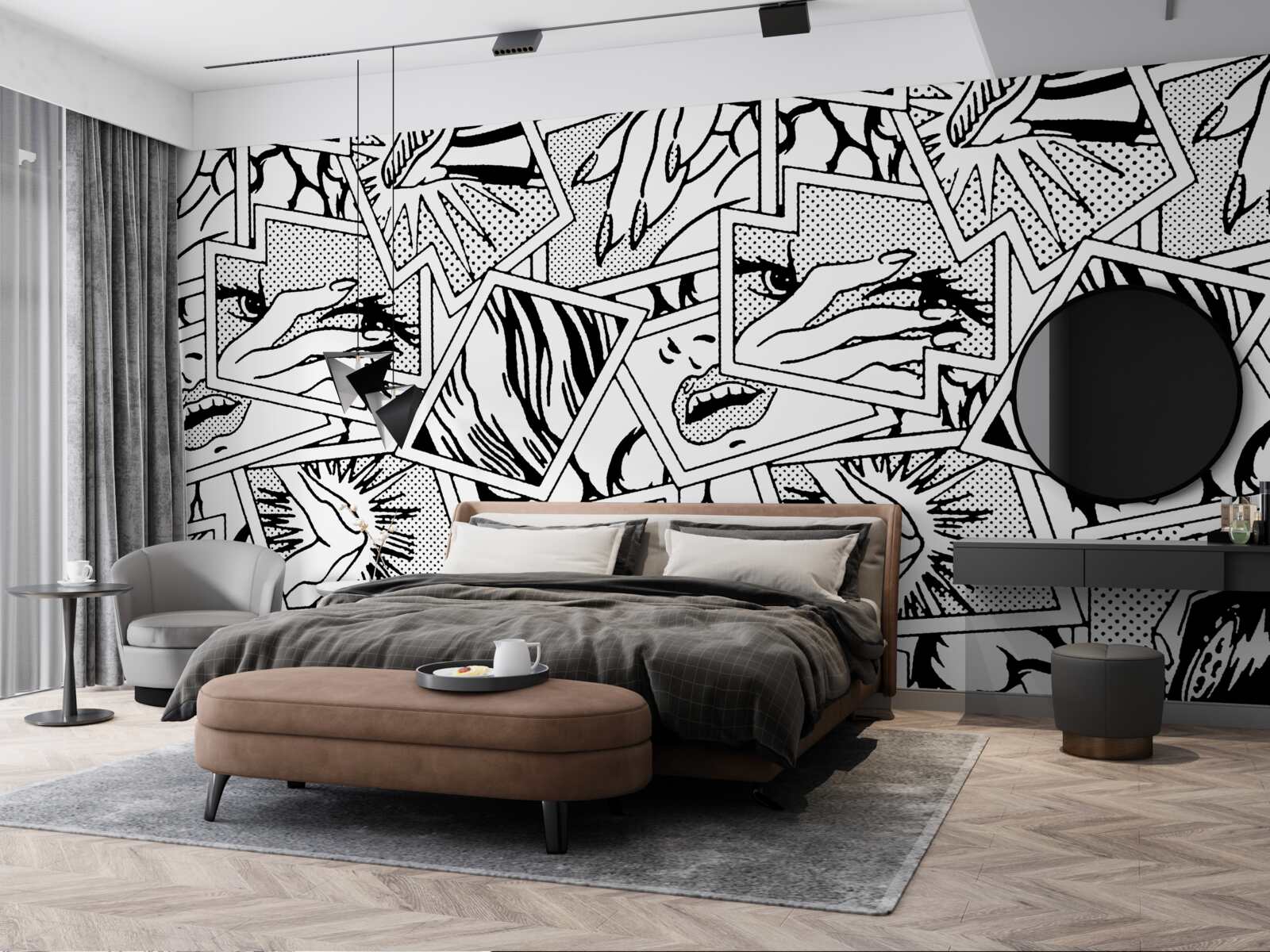 Fotobehang strippagina