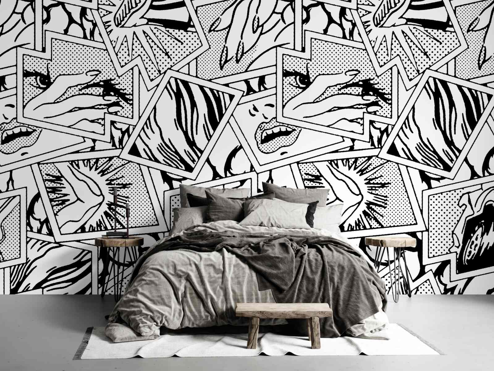 Fotobehang strippagina