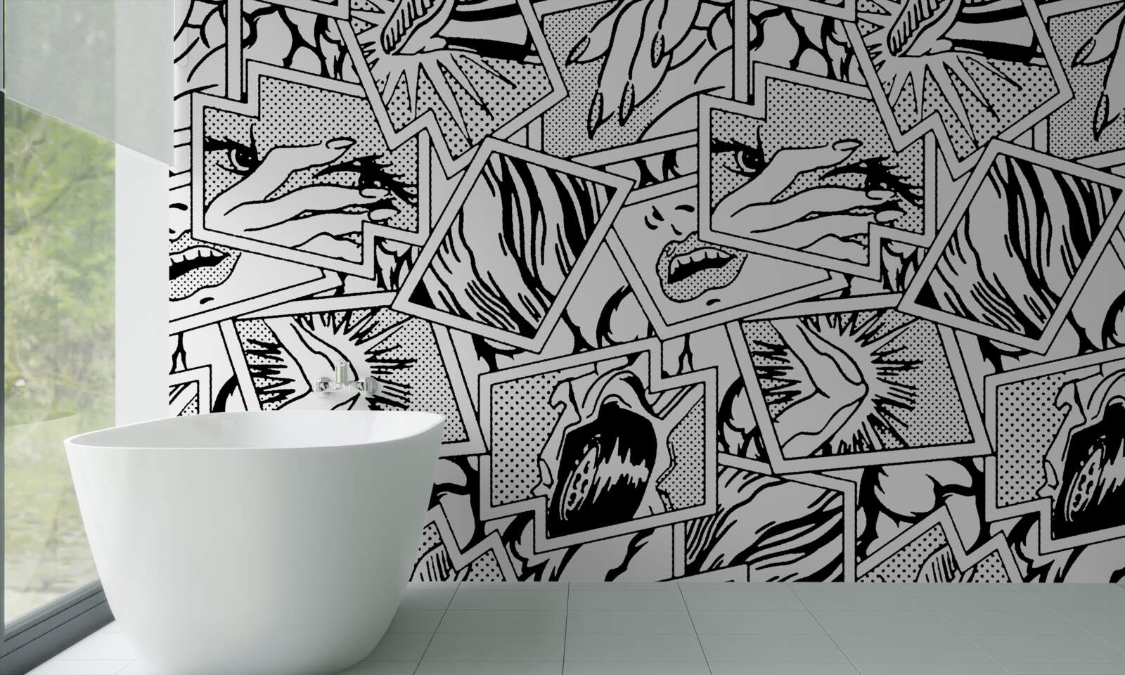 Fotobehang strippagina