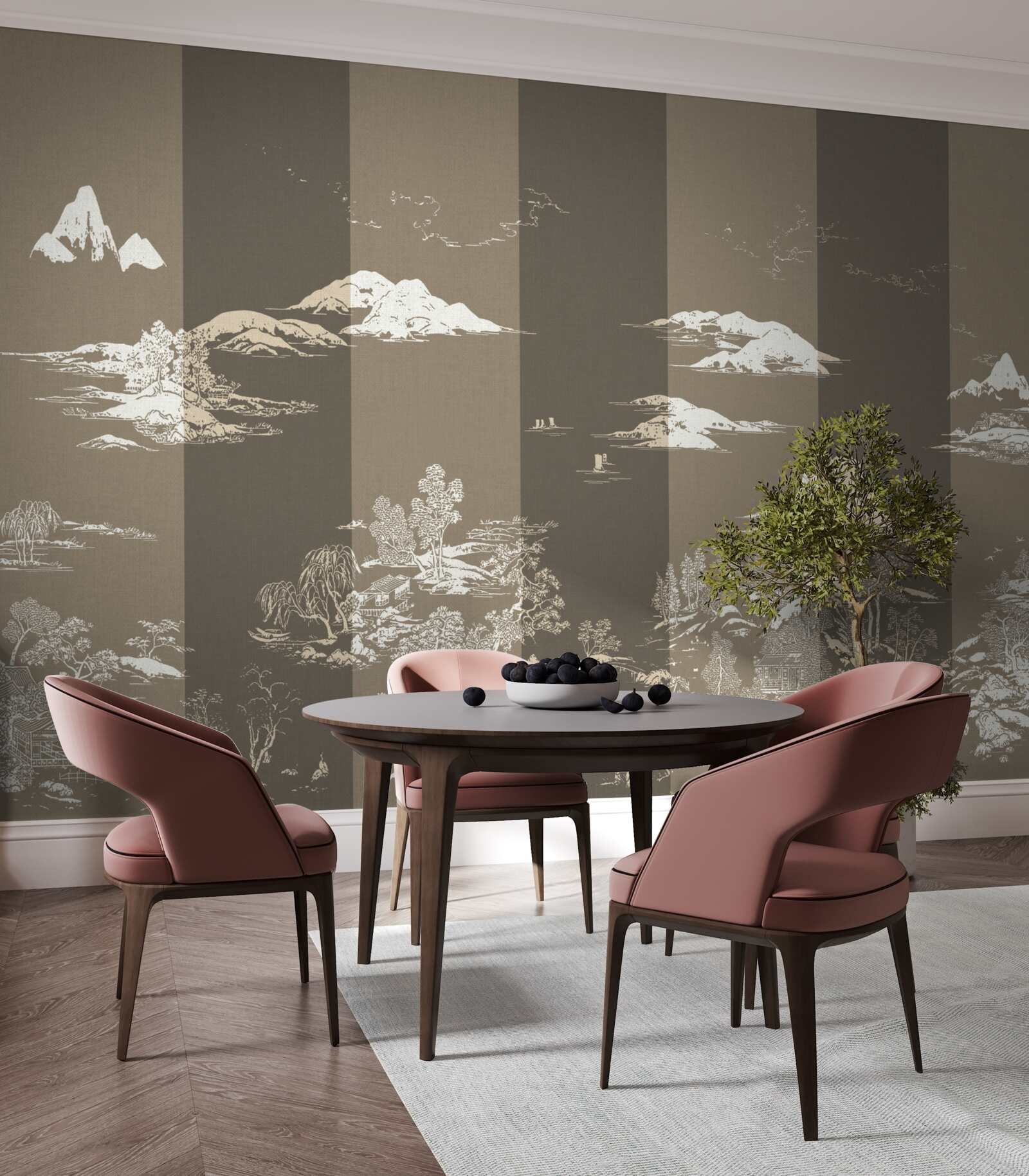 Fotobehang Tuinen in Japanse stijl en berglandschappen