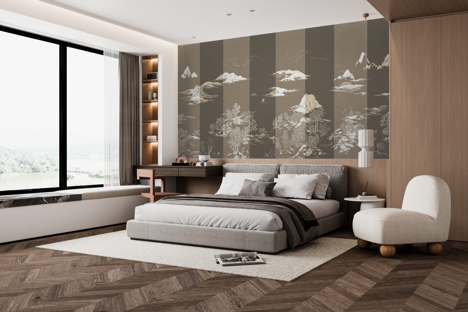 Fotobehang Tuinen in Japanse stijl en berglandschappen