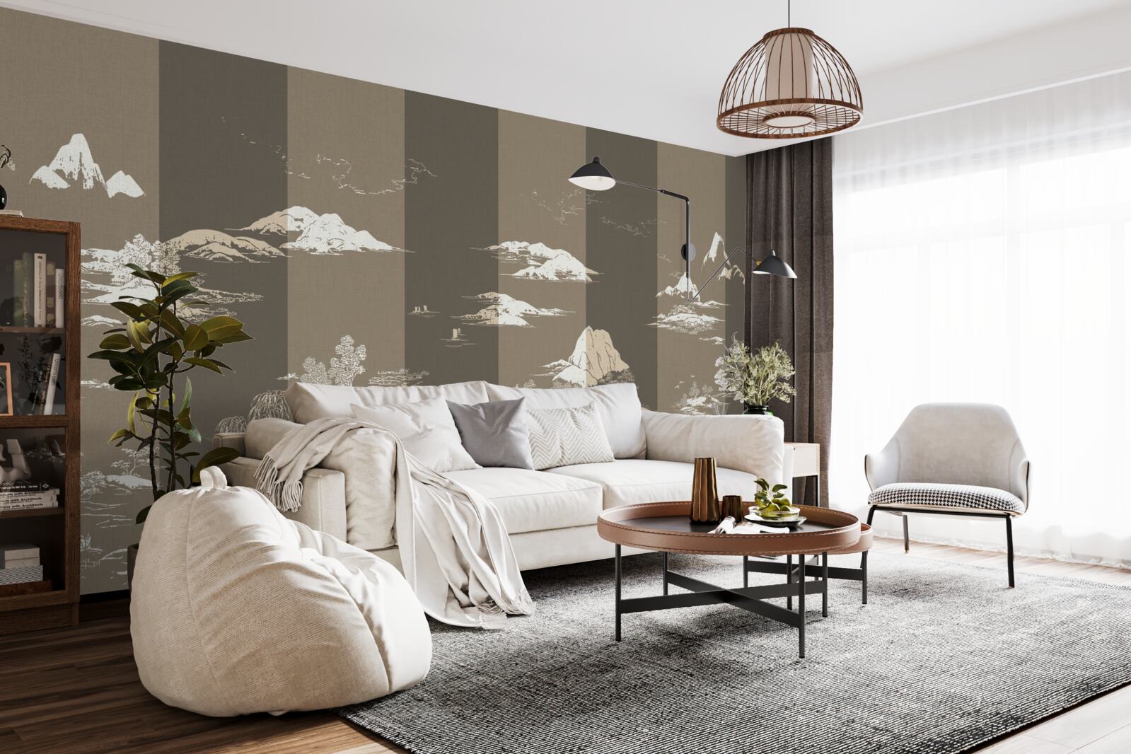 Fotobehang Tuinen in Japanse stijl en berglandschappen