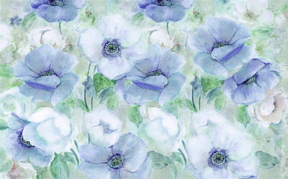 Fotobehang grote heldere klaprozen