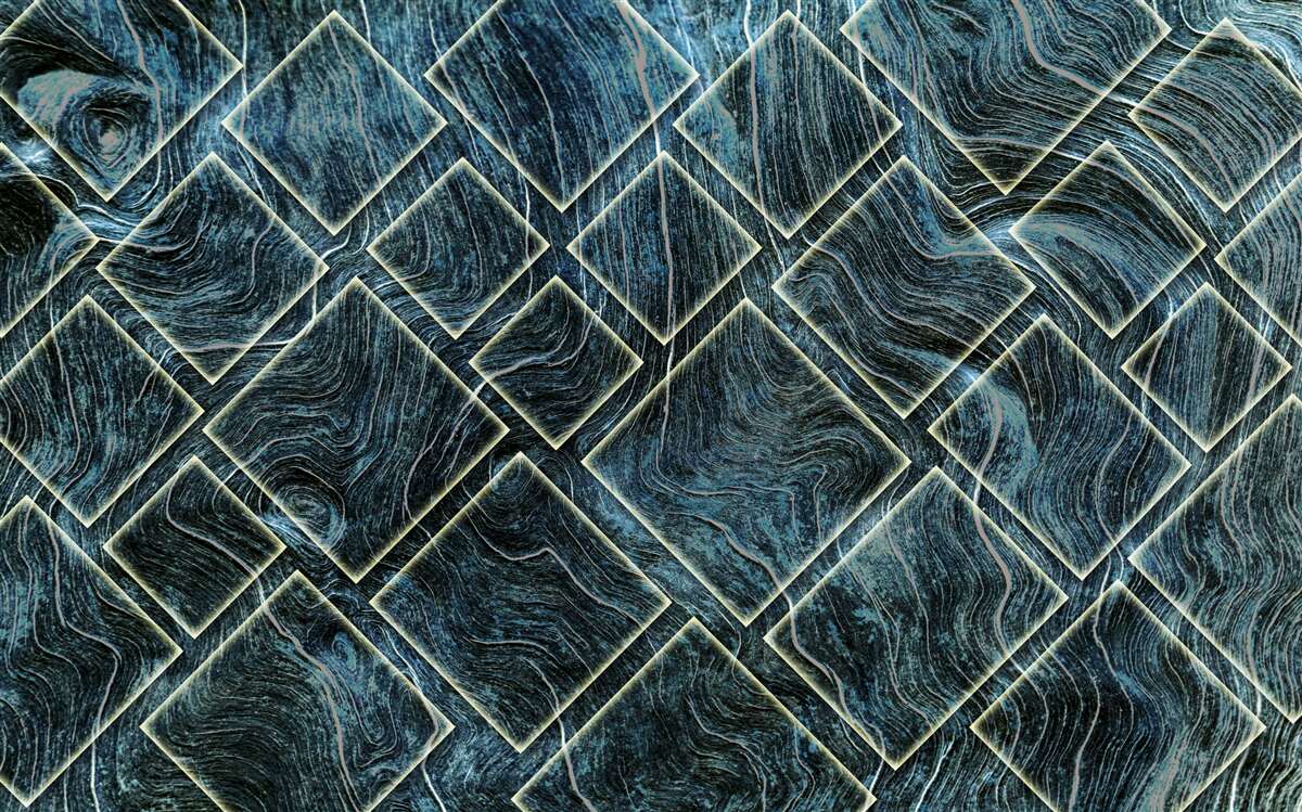 Fotobehang witte vormen in zwarte rook