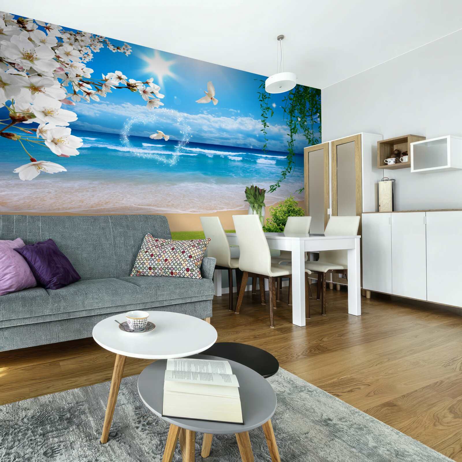 Fotobehang groene alpenweiden