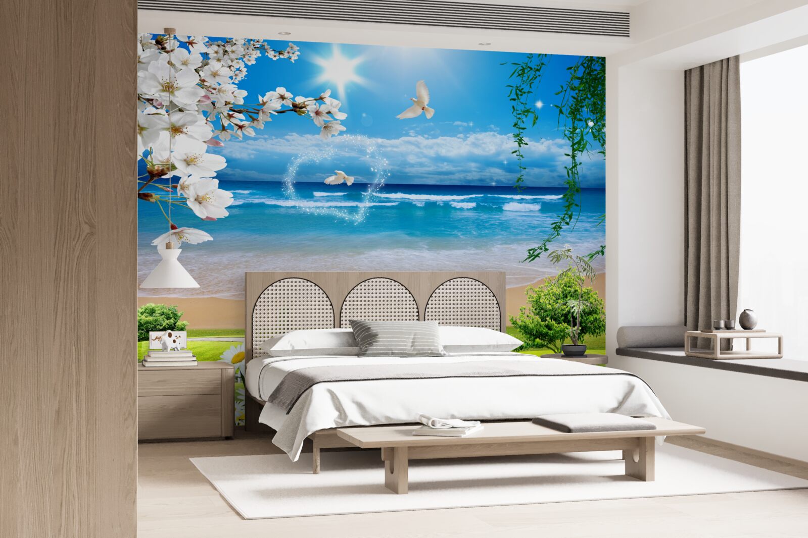 Fotobehang groene alpenweiden