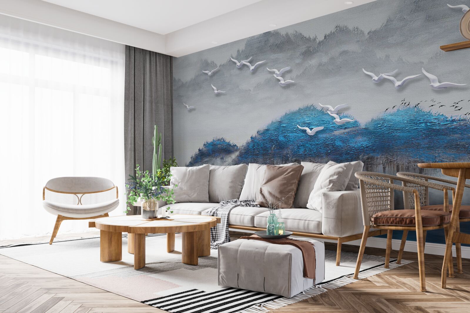 Fotobehang rivieren verlaten de vijver