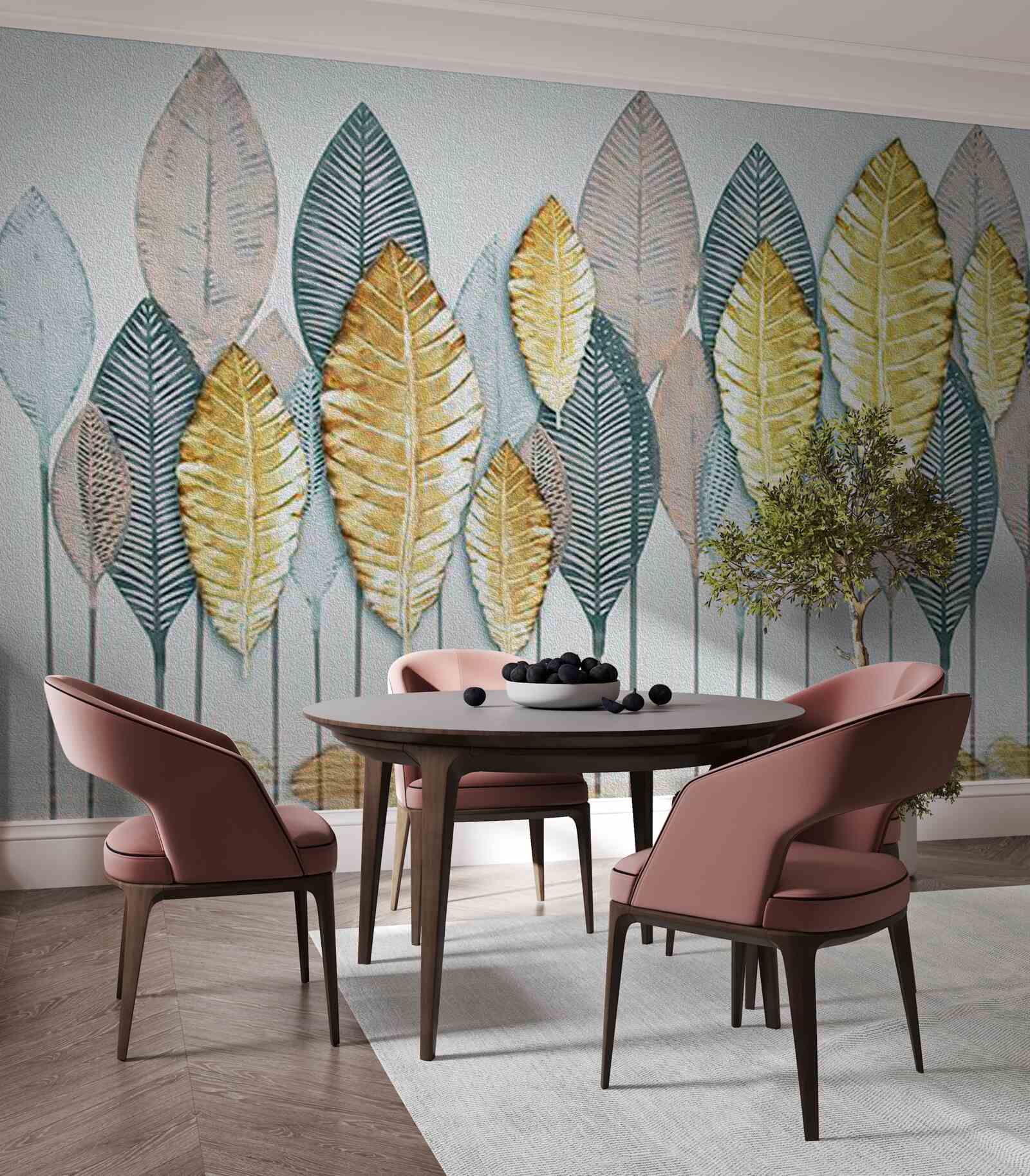 Fotobehang onwerkelijk herfstbos