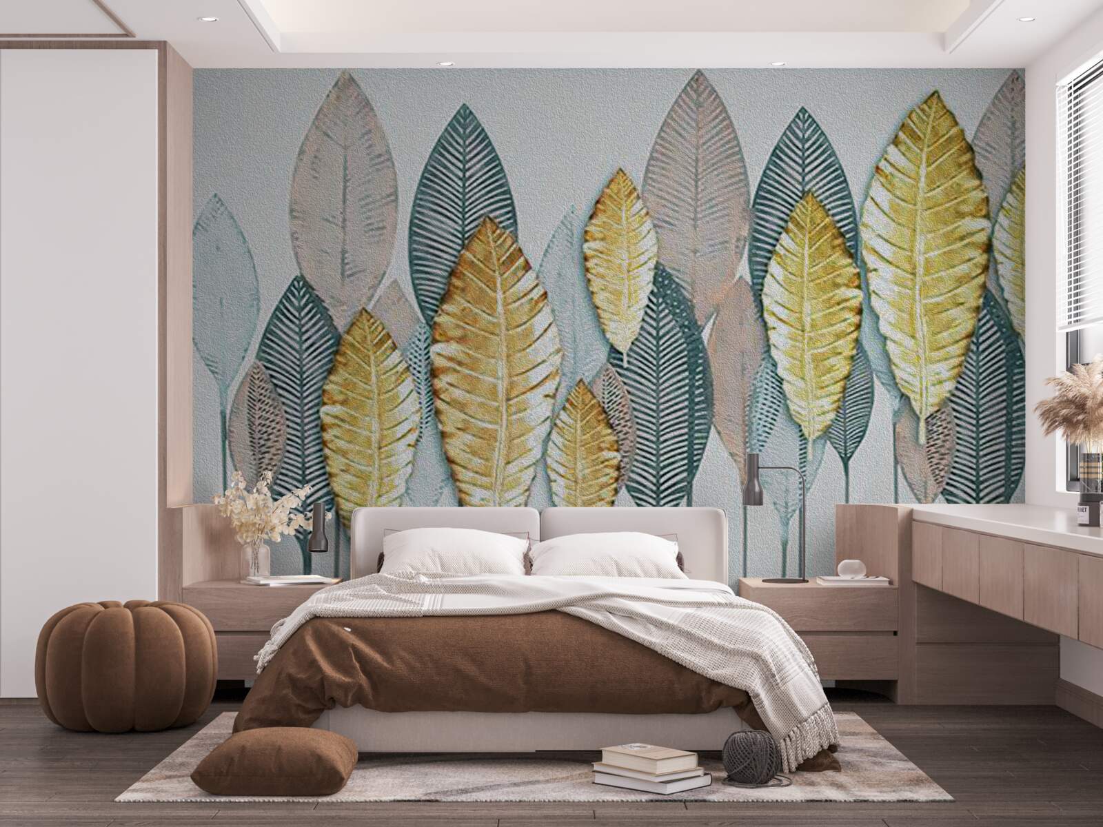 Fotobehang onwerkelijk herfstbos