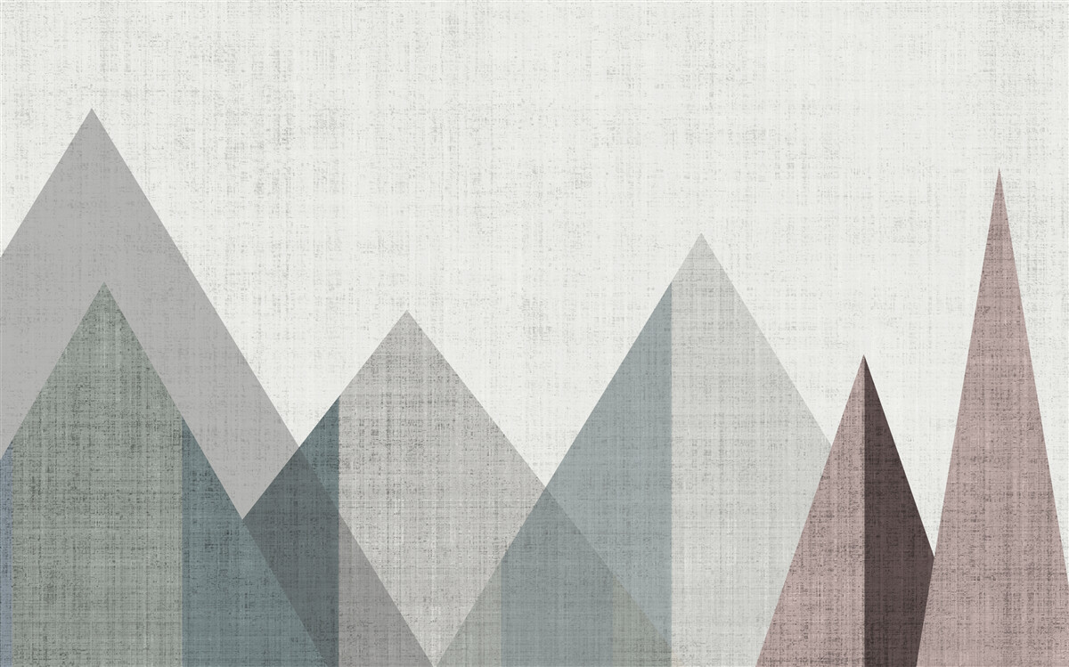 Fotobehang toppen en bergtoppen worden ondergedompeld in de kou