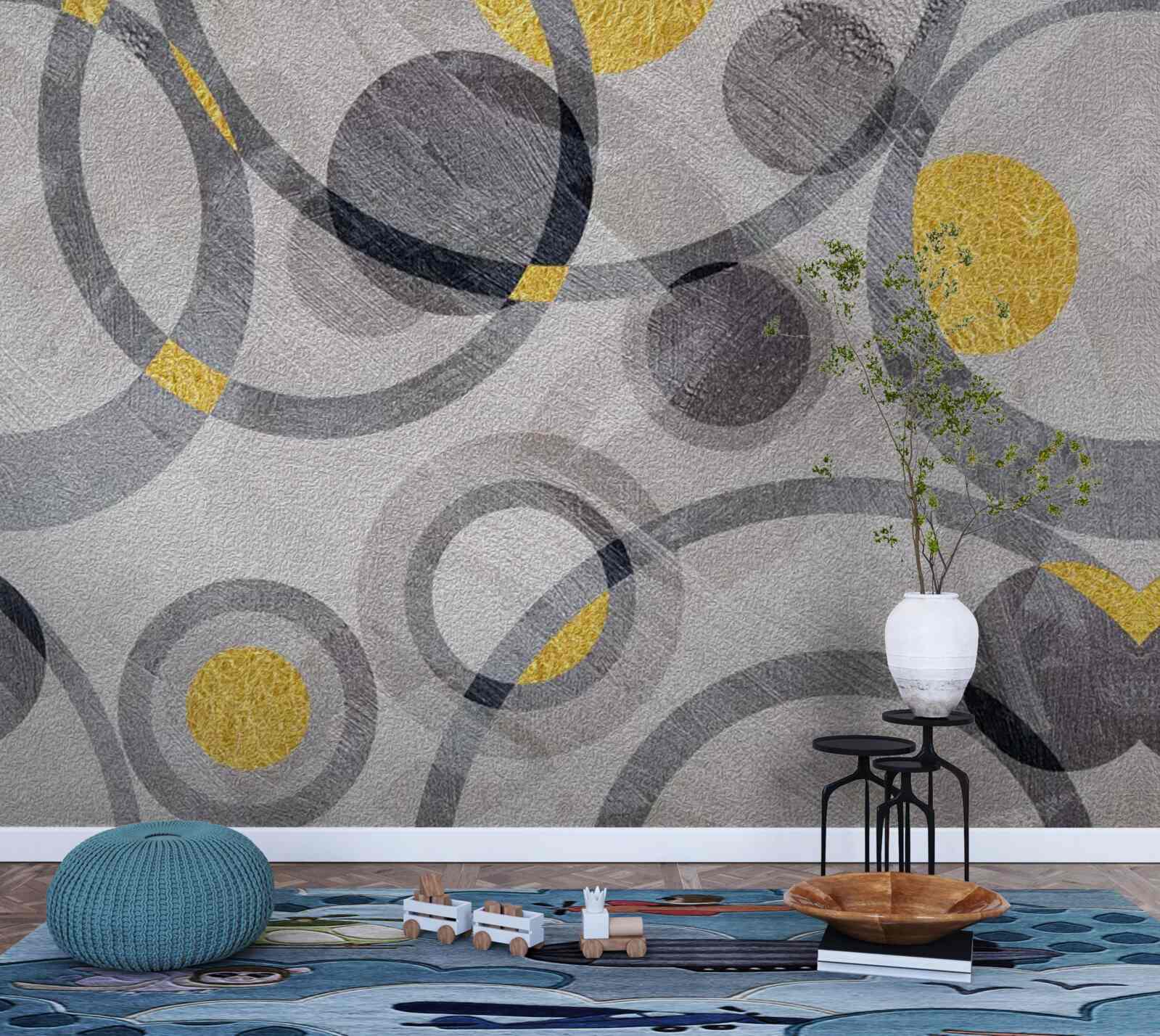 Fotobehang cirkels en cirkelbogen