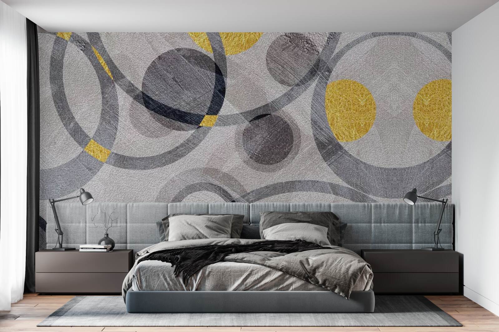 Fotobehang cirkels en cirkelbogen