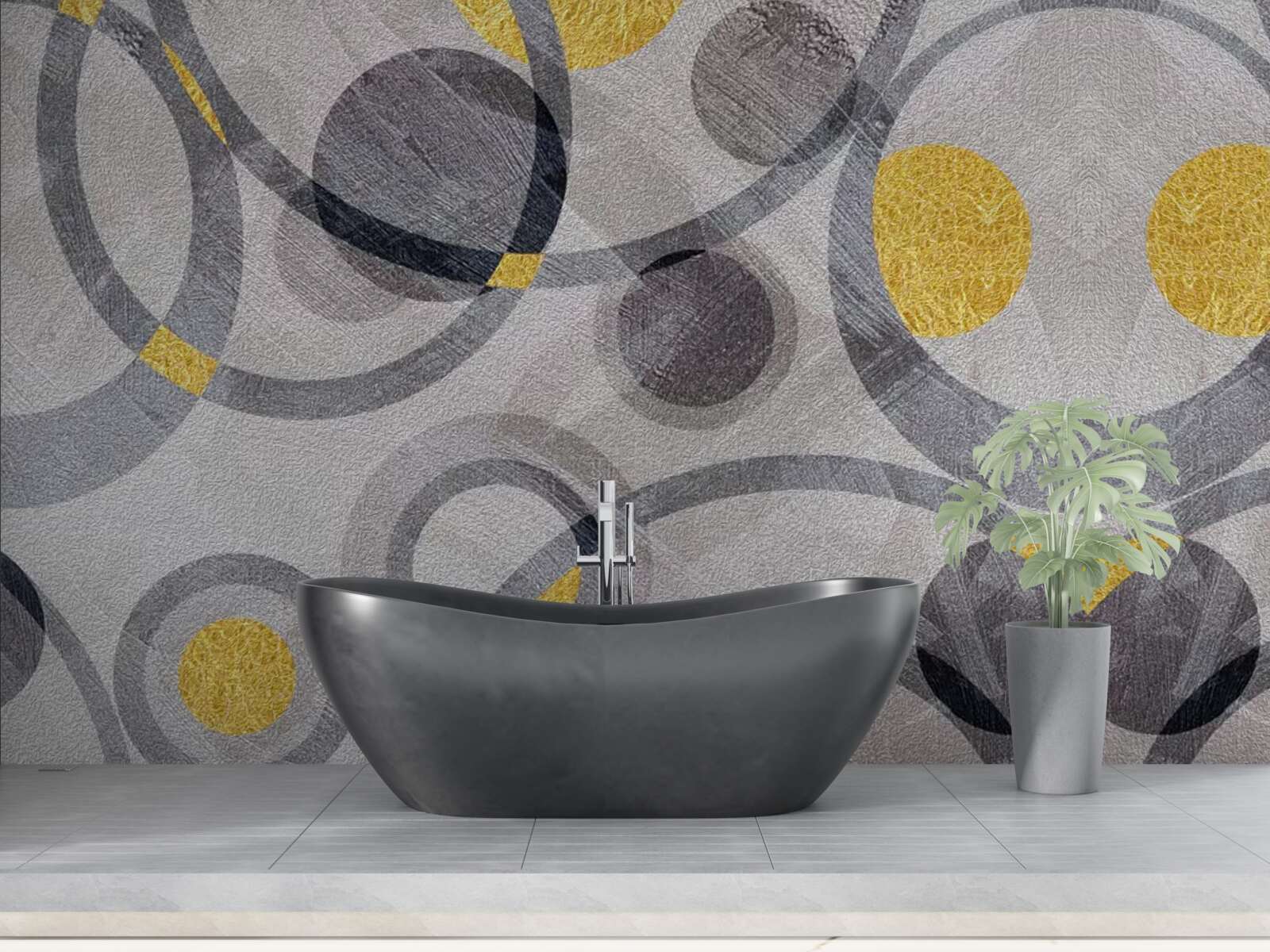 Fotobehang cirkels en cirkelbogen