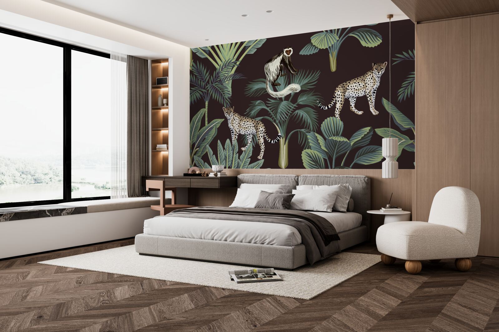 Fotobehang permanente bewoners van tropische bossen