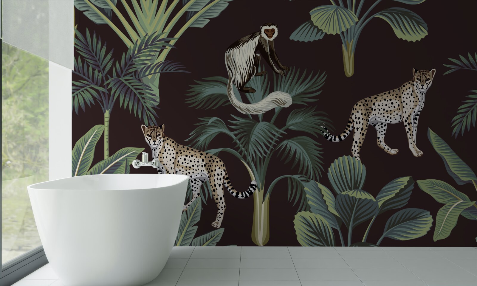 Fotobehang permanente bewoners van tropische bossen