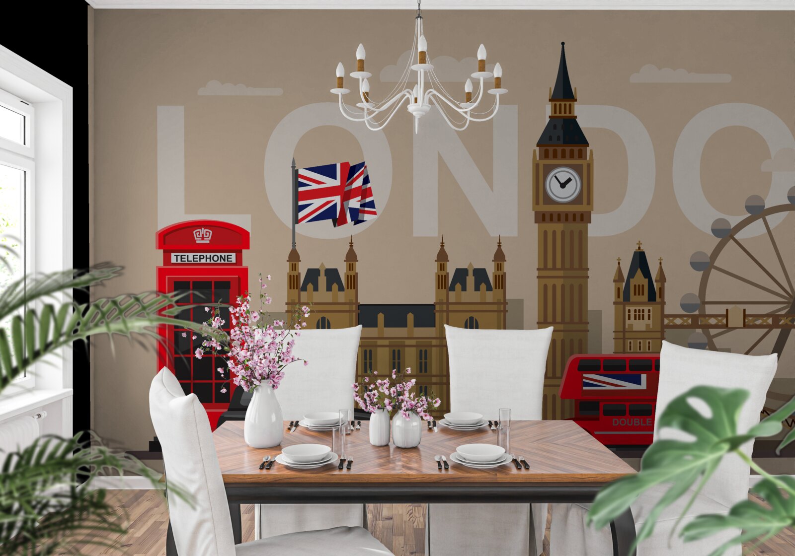 Fotobehang hoofdinsignes van londen, groot-brittannië