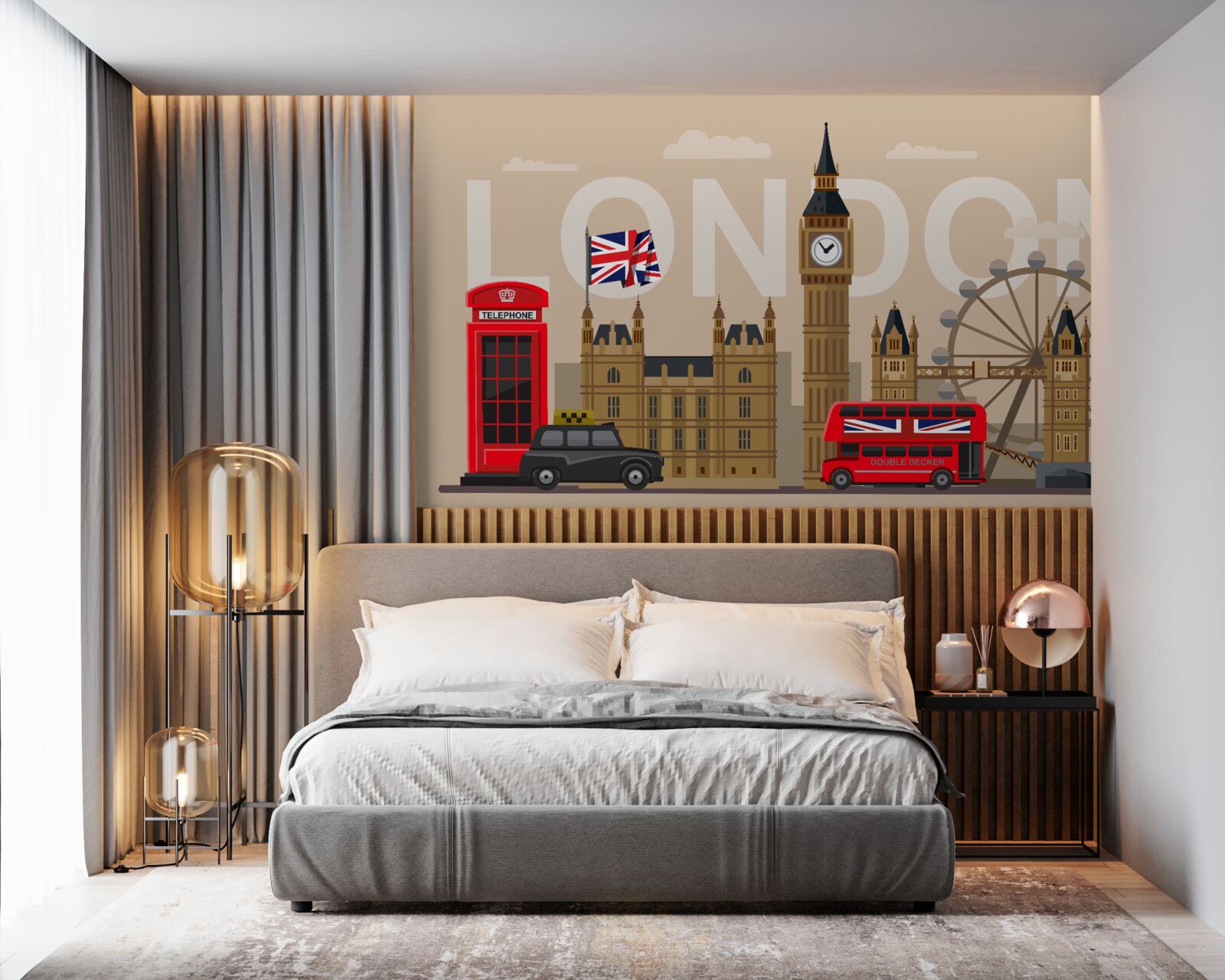 Fotobehang hoofdinsignes van londen, groot-brittannië