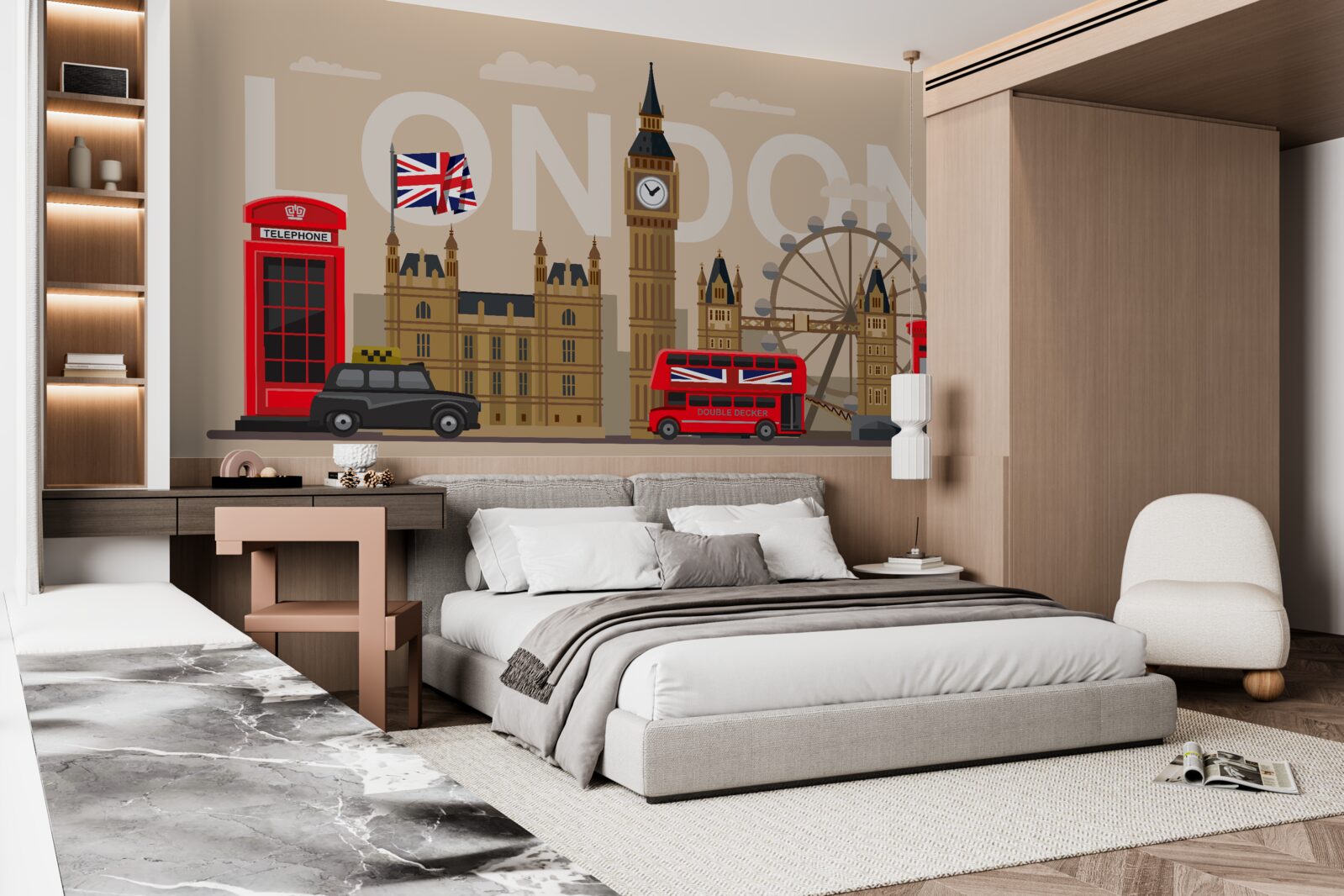 Fotobehang hoofdinsignes van londen, groot-brittannië