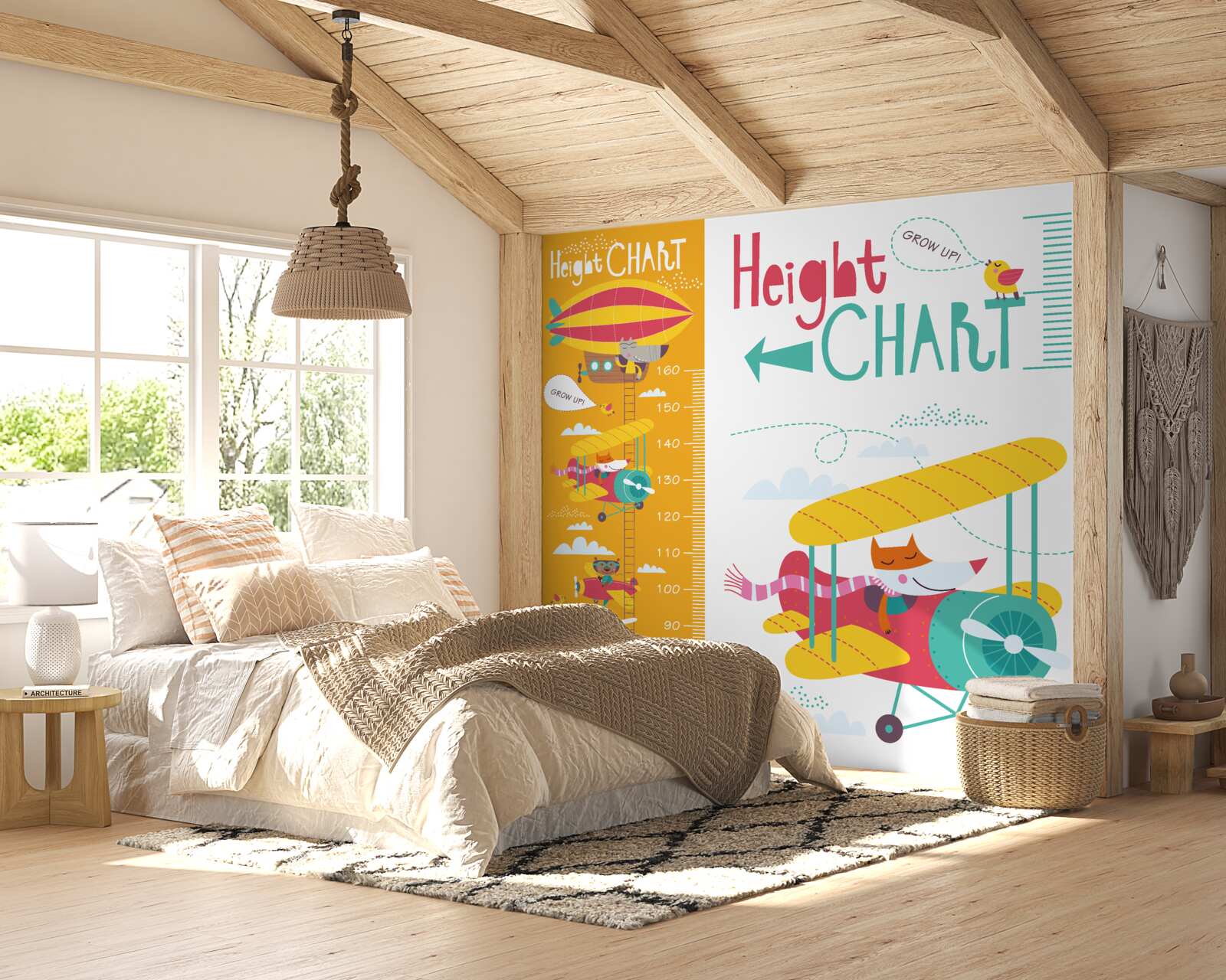 Fotobehang vervoer van dieren door de lucht