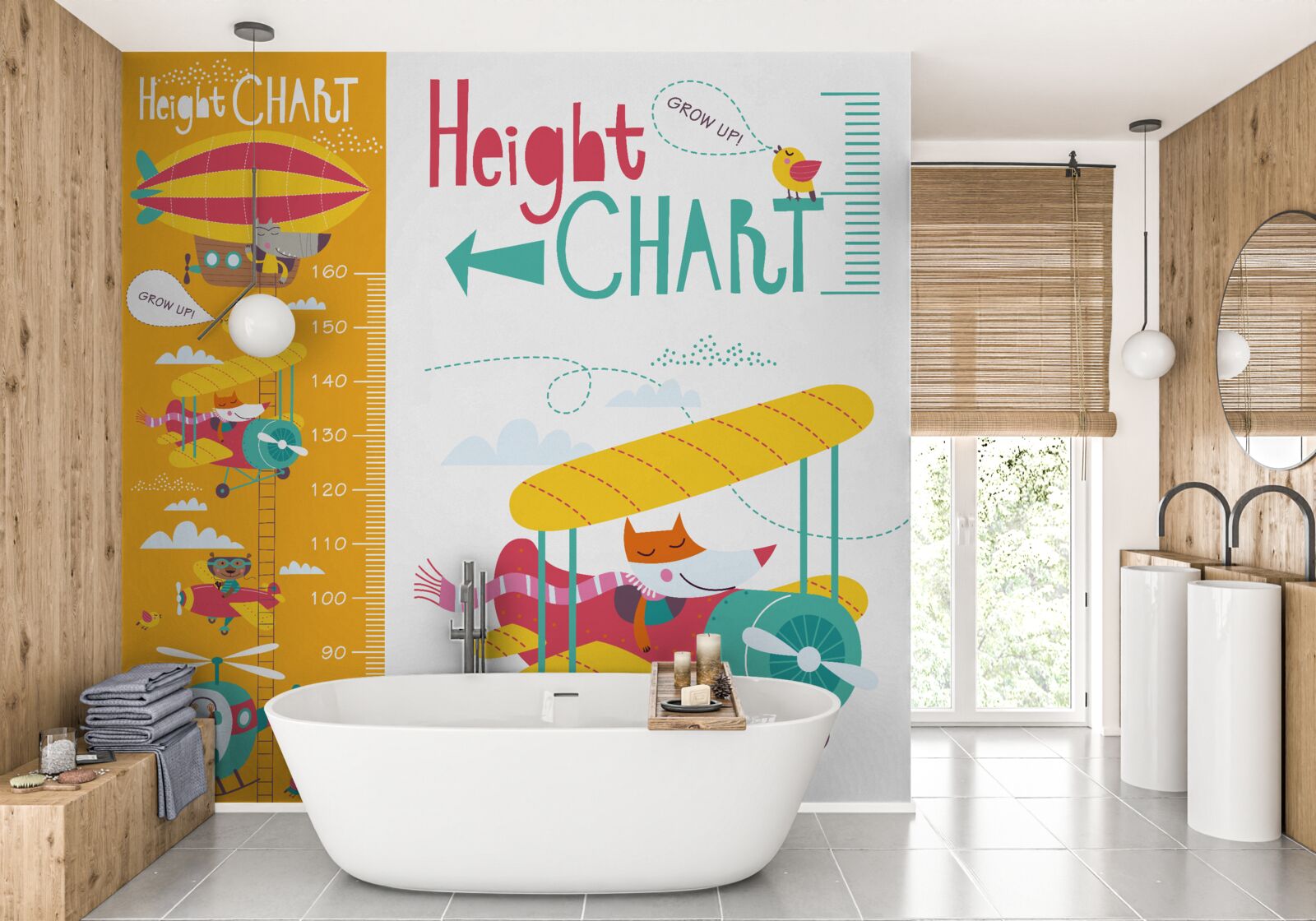 Fotobehang vervoer van dieren door de lucht