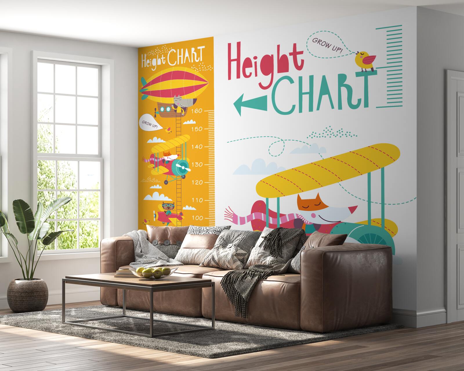 Fotobehang vervoer van dieren door de lucht