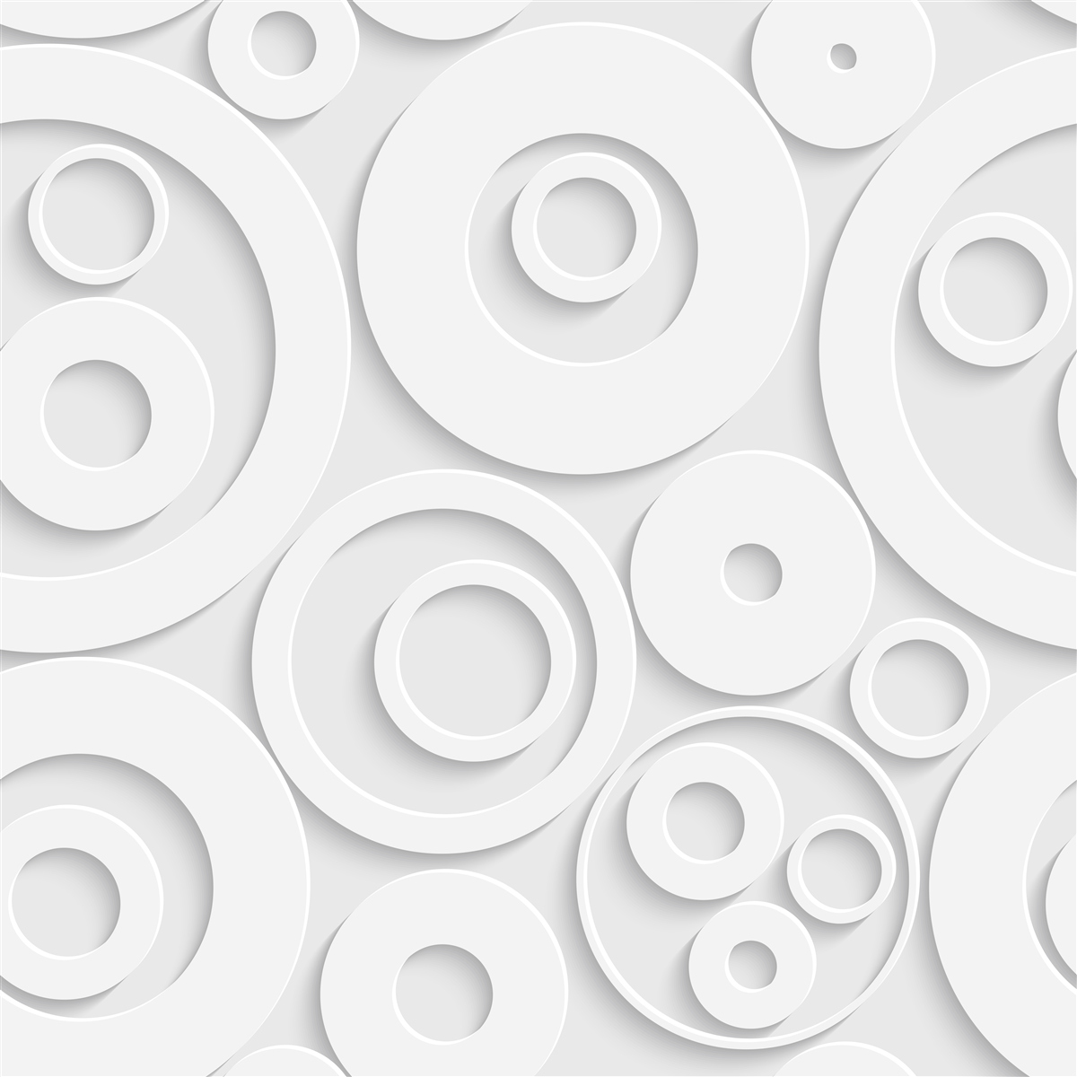 Fotobehang witte cirkelvormige patronen