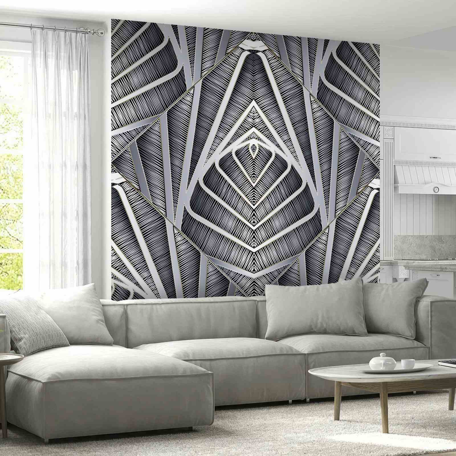 Fotobehang abstract bladpatroon