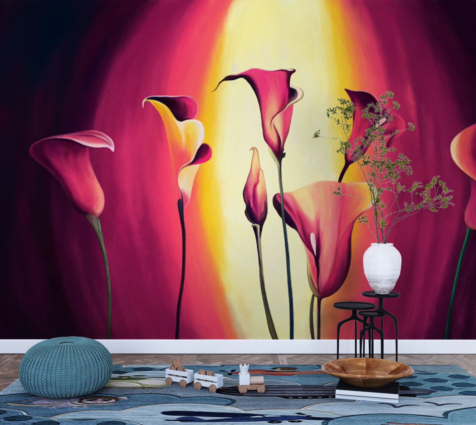 Fotobehang ongelofelijk mooie callia's