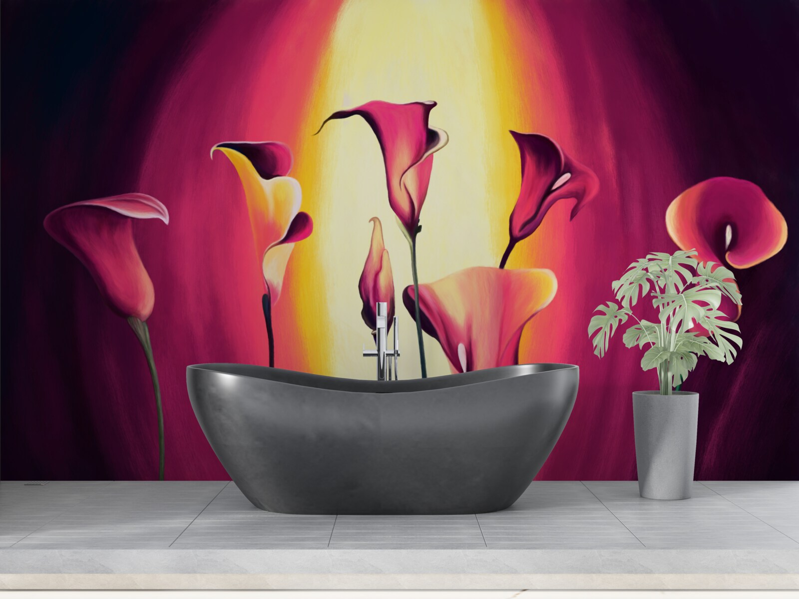 Fotobehang ongelofelijk mooie callia's