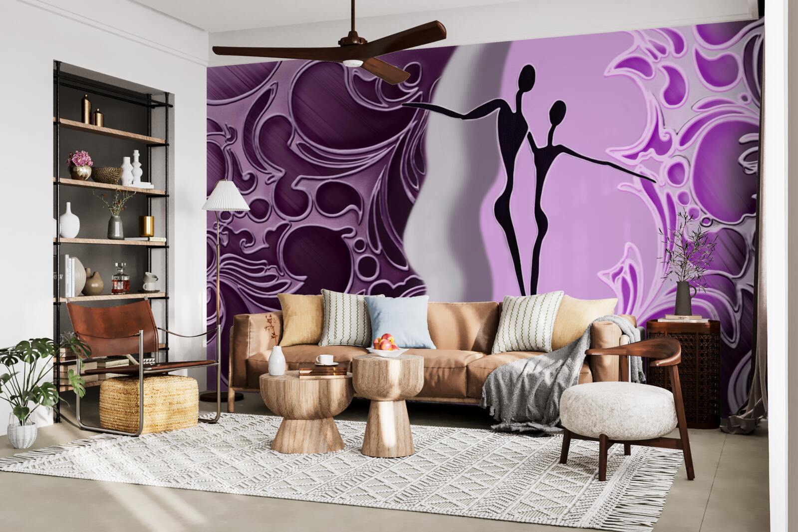 Fotobehang de opwinding van liefde in het water