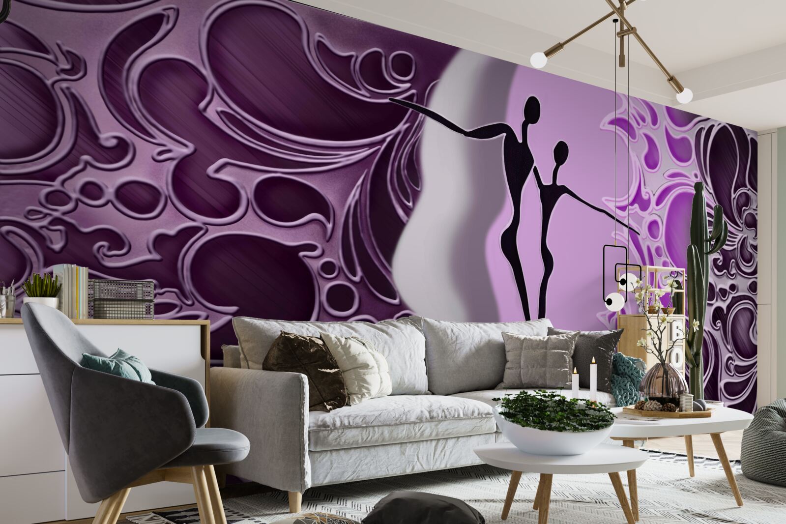 Fotobehang de opwinding van liefde in het water