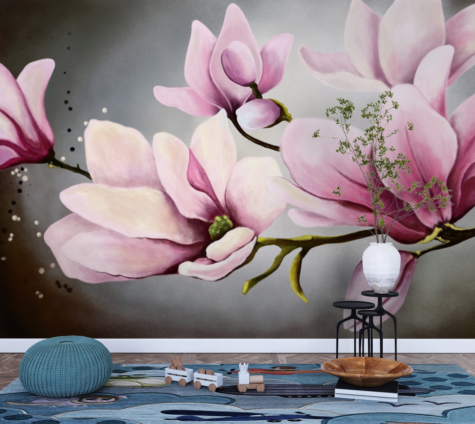 Fotobehang magnolia's met een subtiel aroma