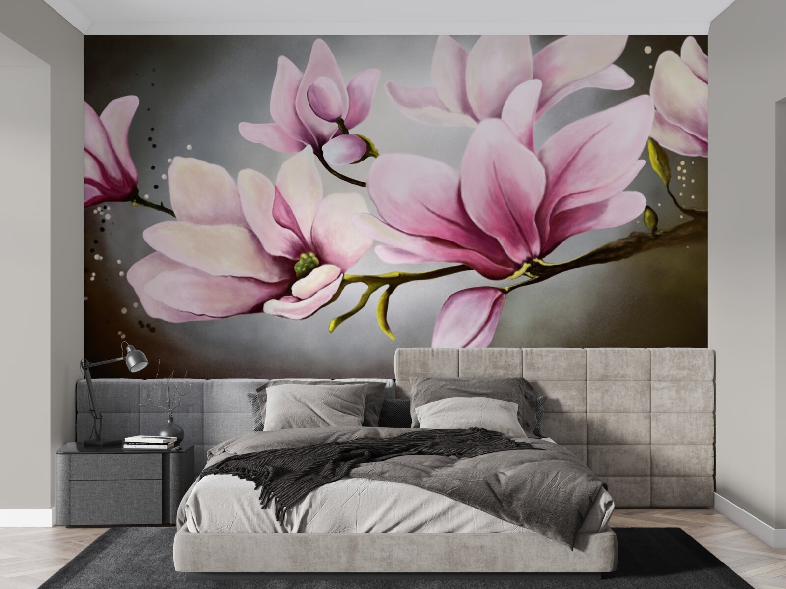 Fotobehang magnolia's met een subtiel aroma