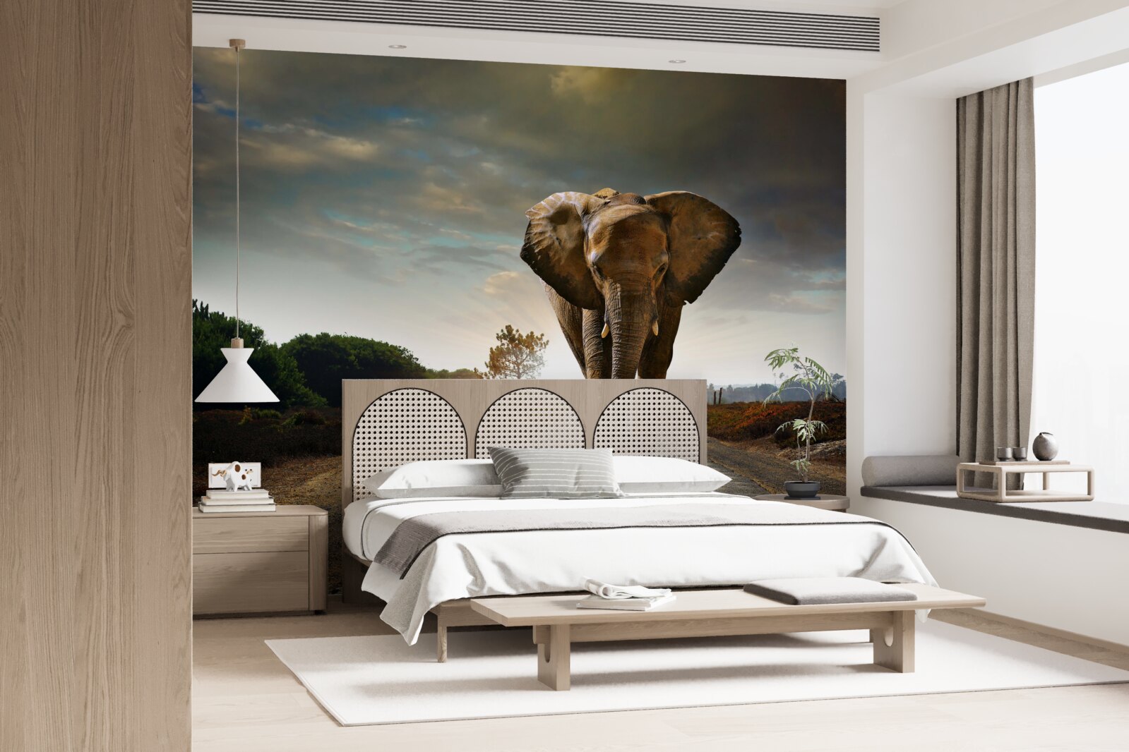 Fotobehang de reis van de olifant gaat verder