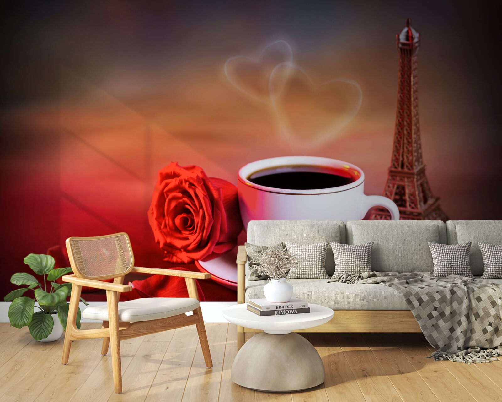 Fotobehang de romantiek van de franse ochtend