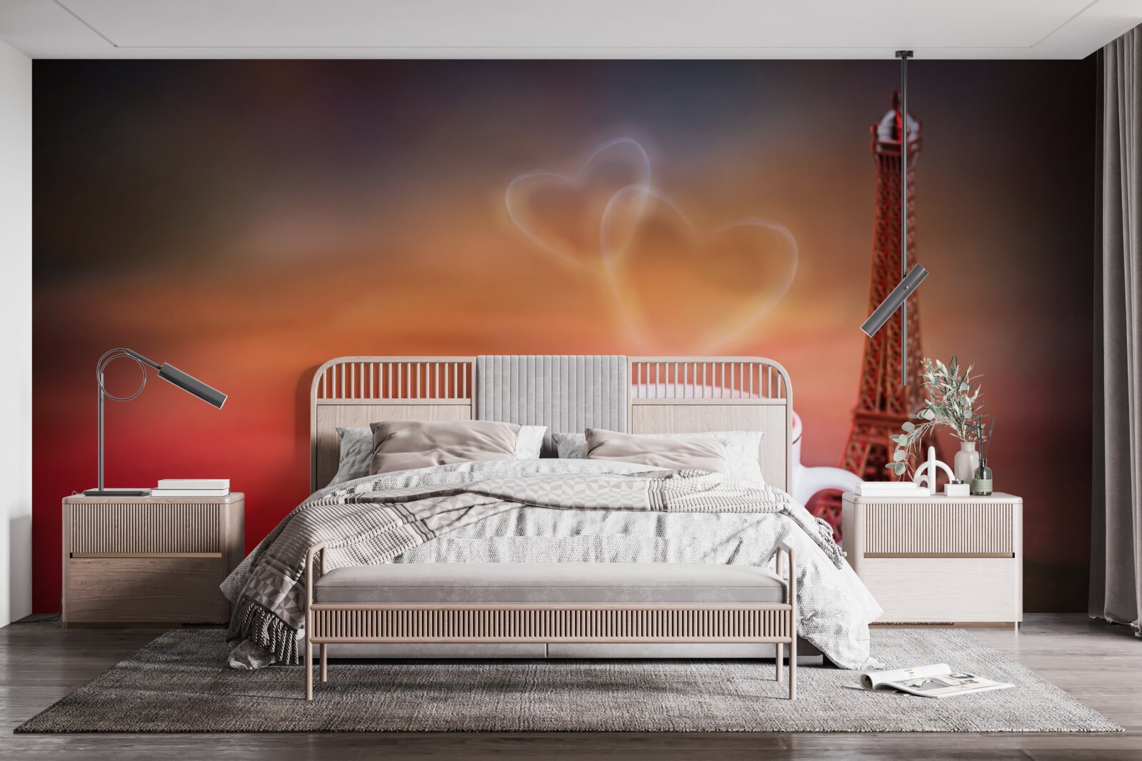 Fotobehang de romantiek van de franse ochtend