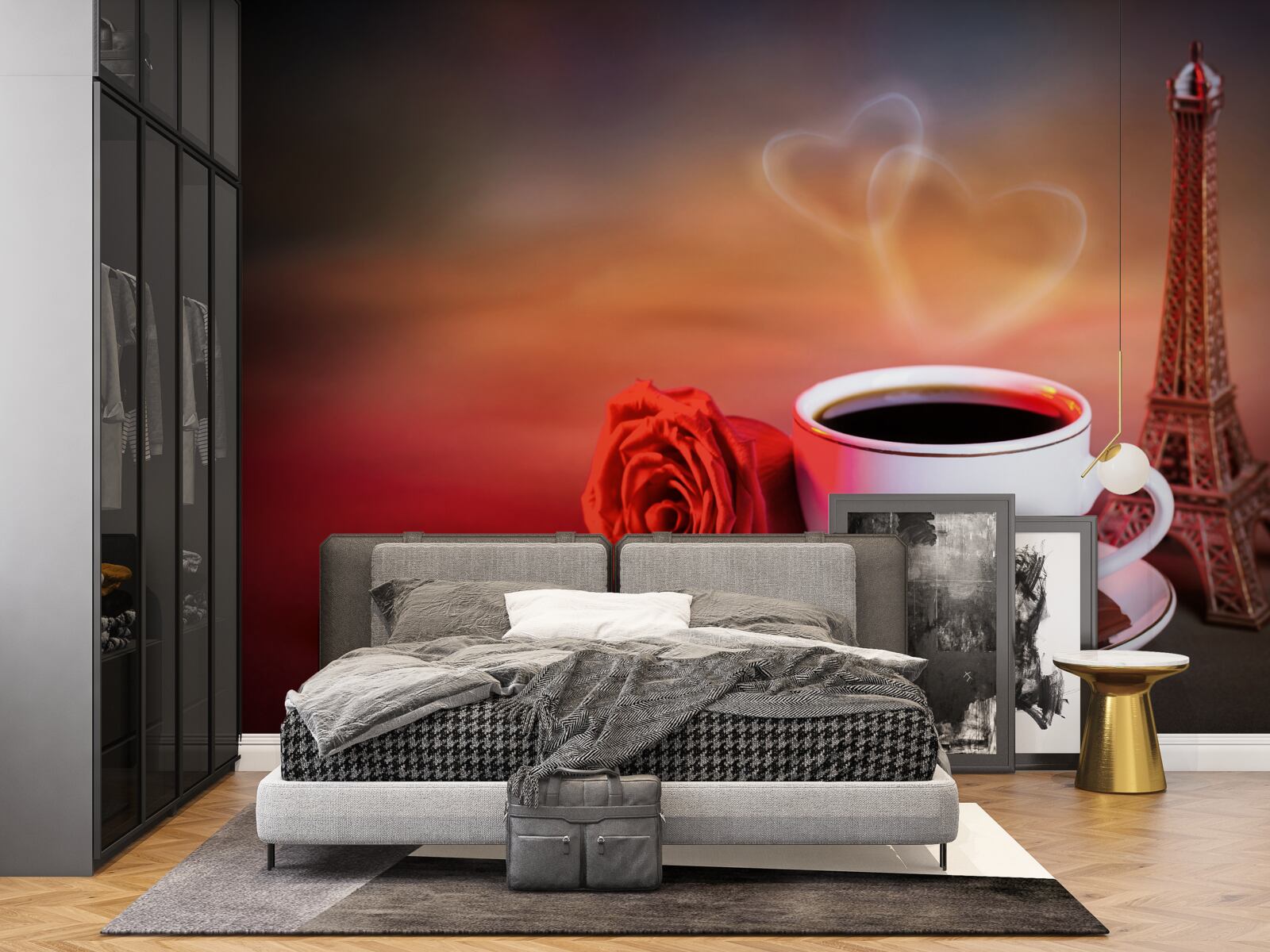 Fotobehang de romantiek van de franse ochtend