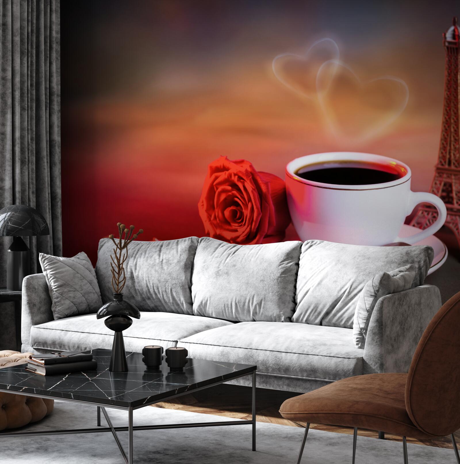 Fotobehang de romantiek van de franse ochtend