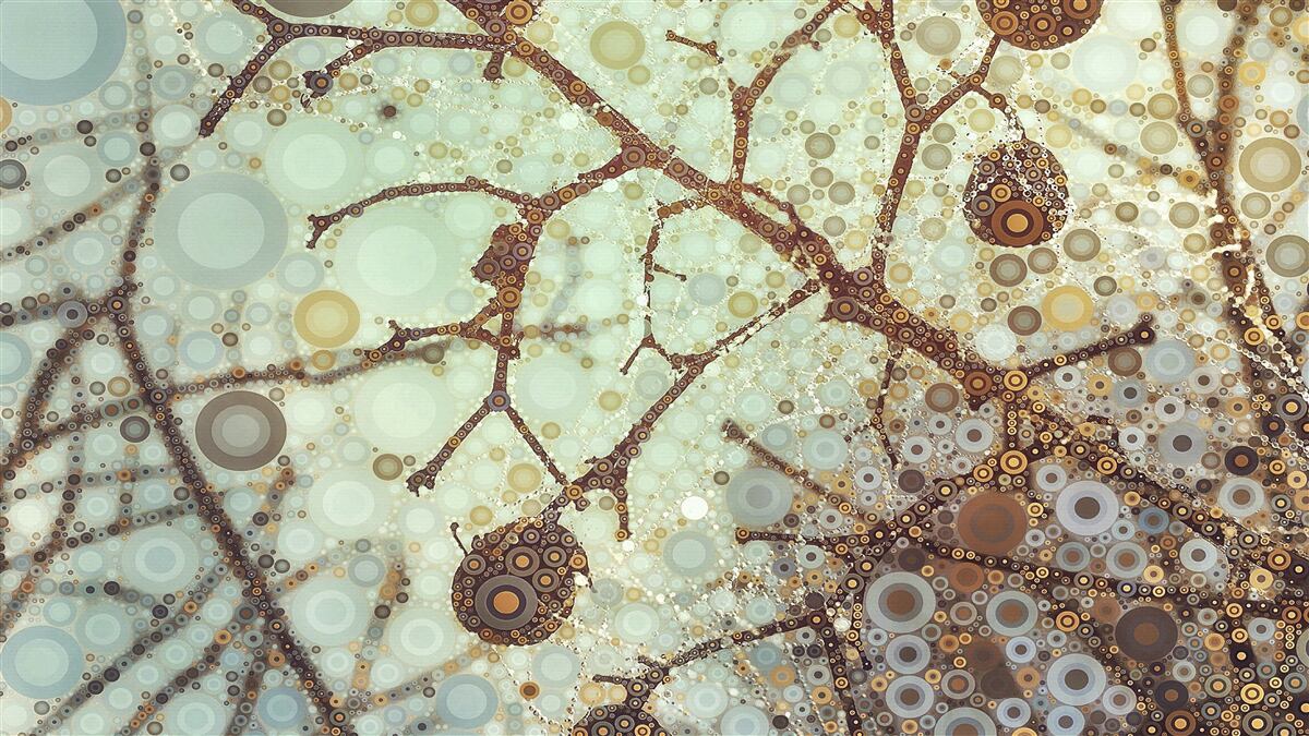 Fotobehang een minimalistische winterochtend