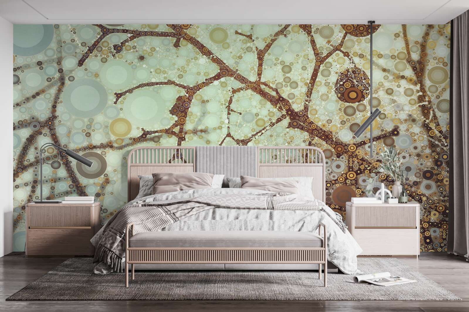 Fotobehang een minimalistische winterochtend