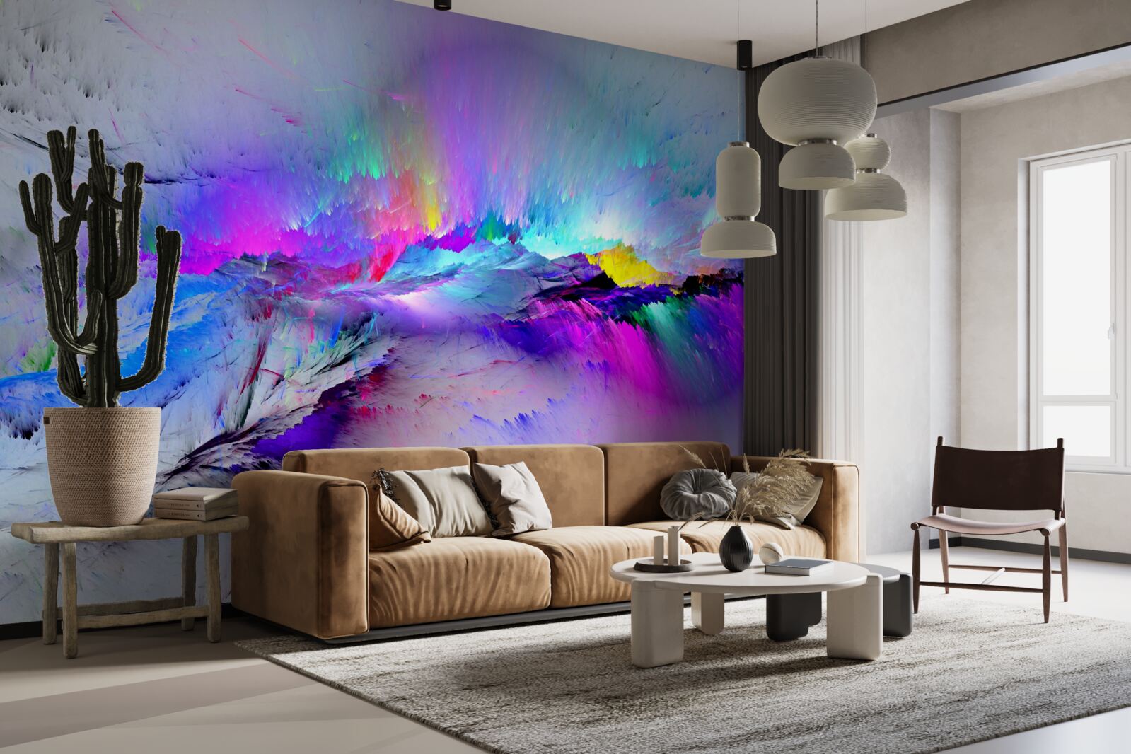 Fotobehang aurora borealis boven de zuidpool