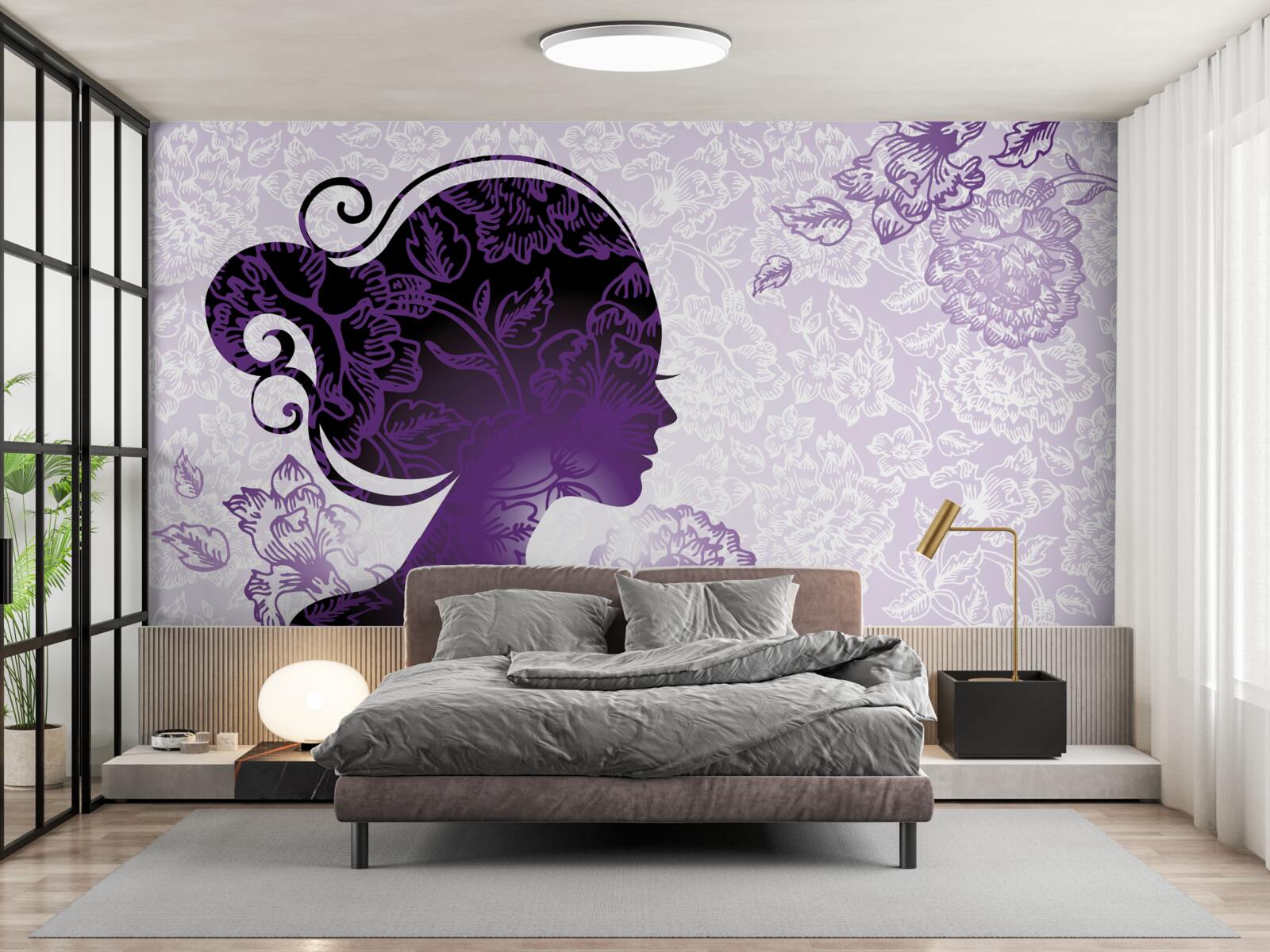 Fotobehang het beeld van het meisje is dubbelzinnig