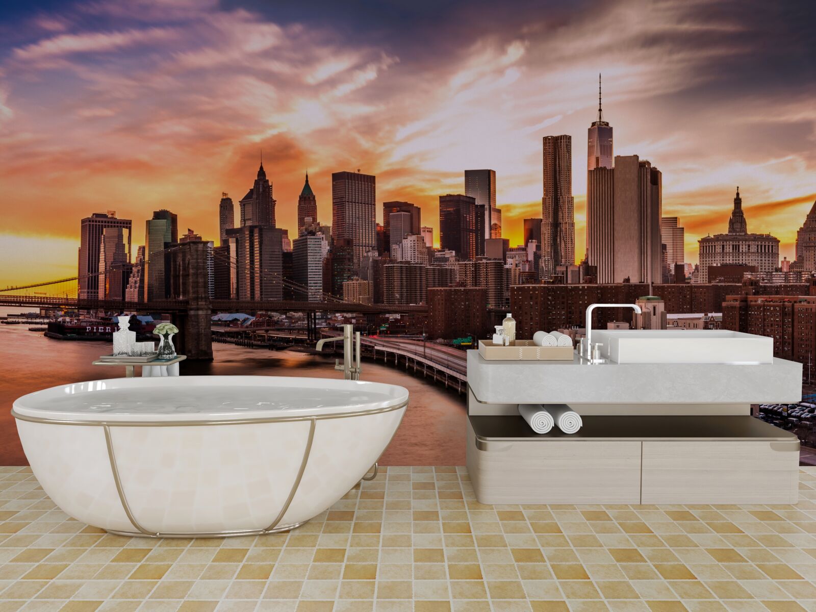 Fotobehang bestellen bij amber over brooklyn