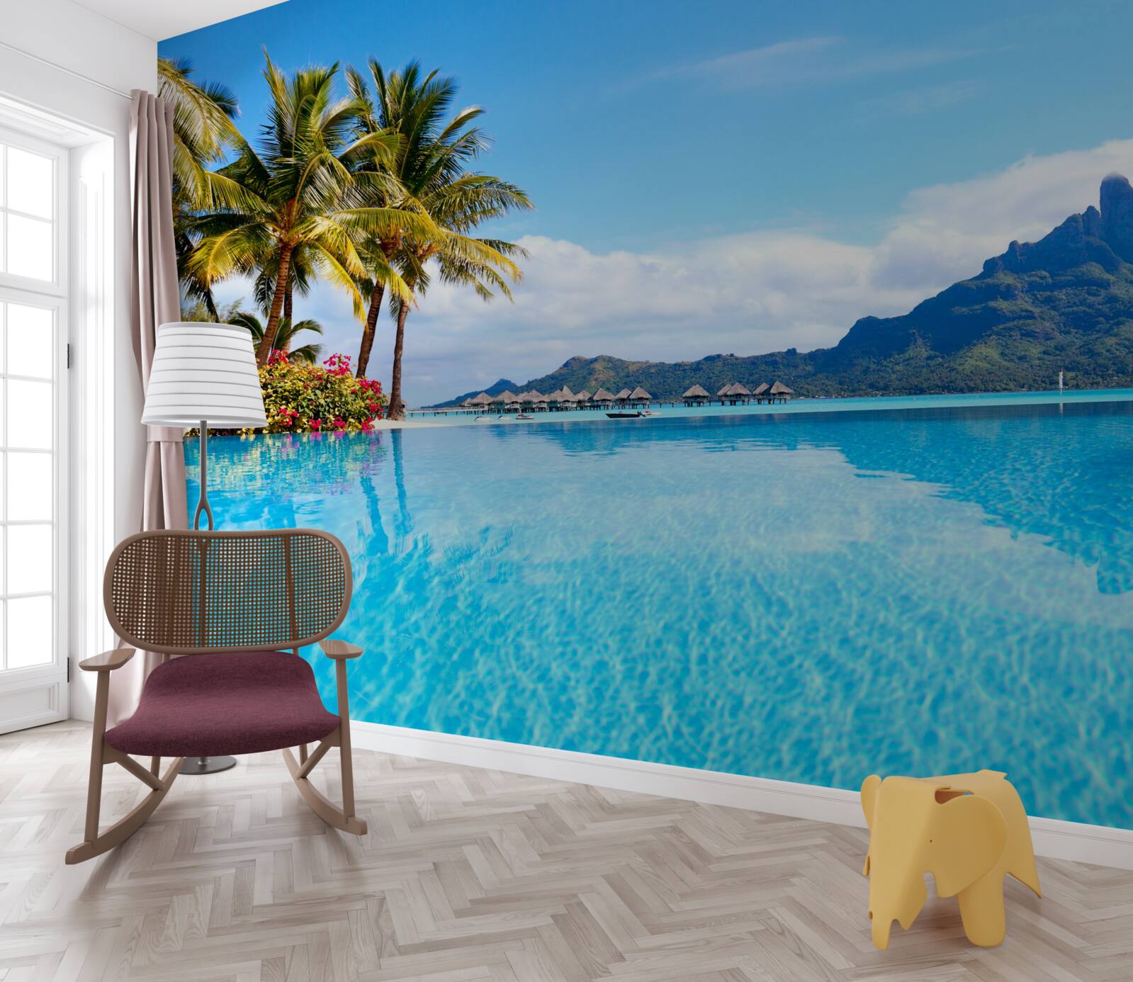 Fotobehang gemoedsrust in de verblijfplaats van hemelse gelukzaligheid