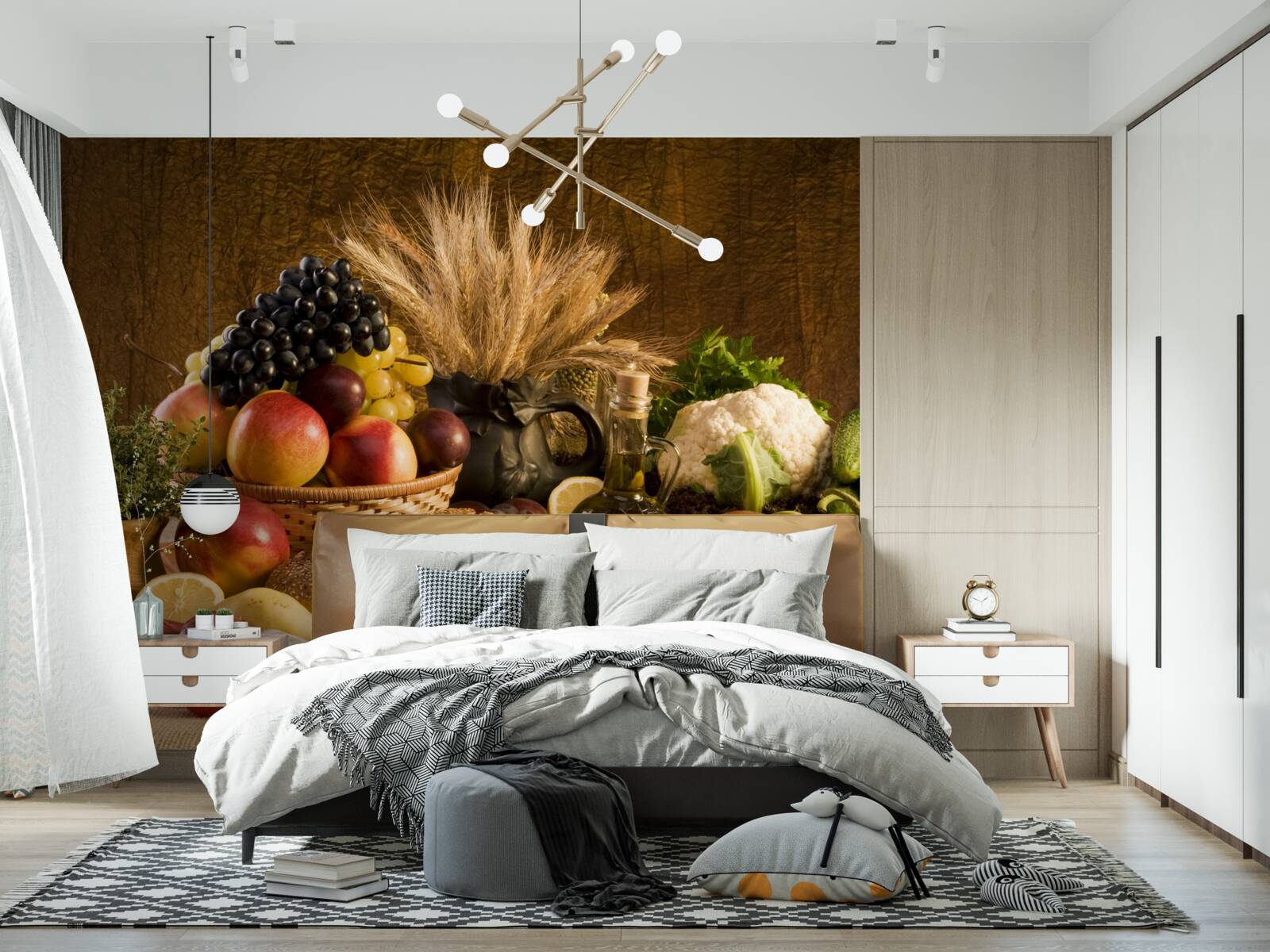 Fotobehang een elegant gedekte tafel