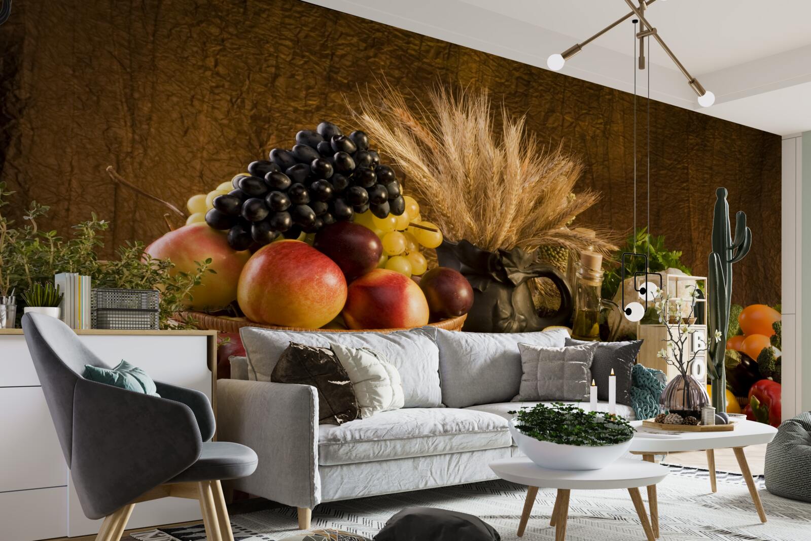 Fotobehang een elegant gedekte tafel