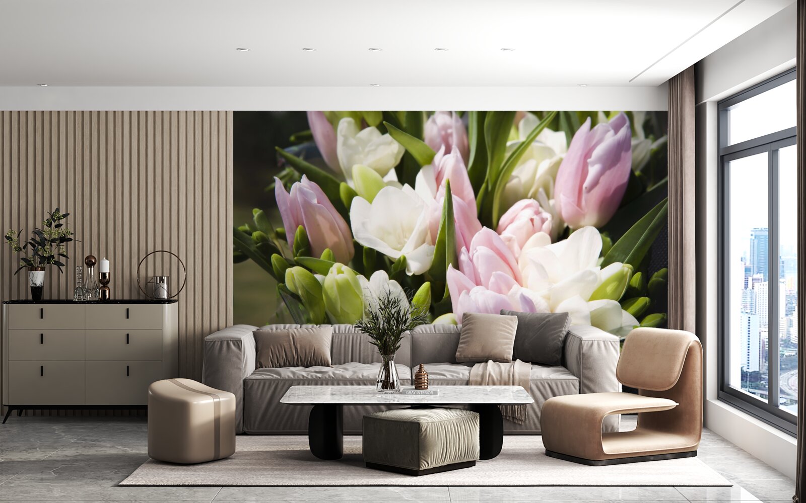 Fotobehang lenteflora kit